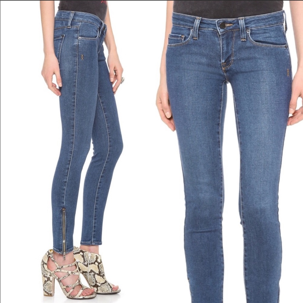 Genetic Denim The James Skinny Zipper Ankle Jeans